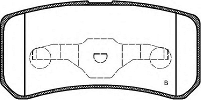 OPEN PARTS bpa080302 -  Комплект тормозных колодок, дисковый тормоз